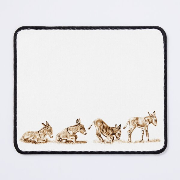 Item preview, Drawings of a donkey standing up - brown colorized version designed and sold by SylvieG18.