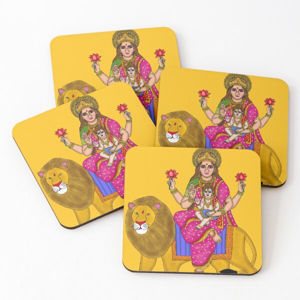 Item preview, Goddess Skandamata Art – Divine Feminine Spiritual Illustration designed and sold by Harshit_Digital_Arts.