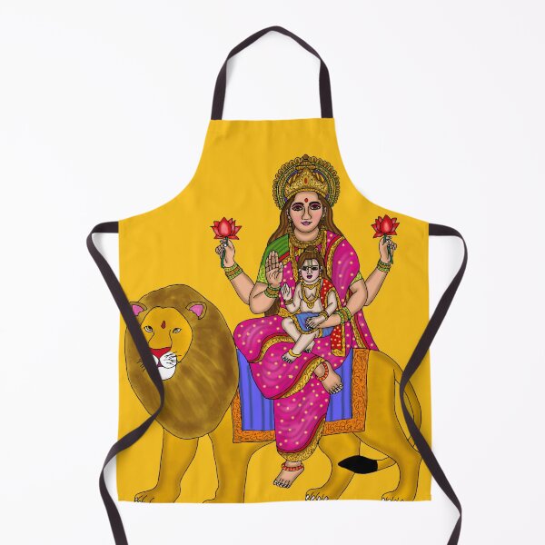 Item preview, Goddess Skandamata Art – Divine Feminine Spiritual Illustration designed and sold by Harshit_Digital_Arts.