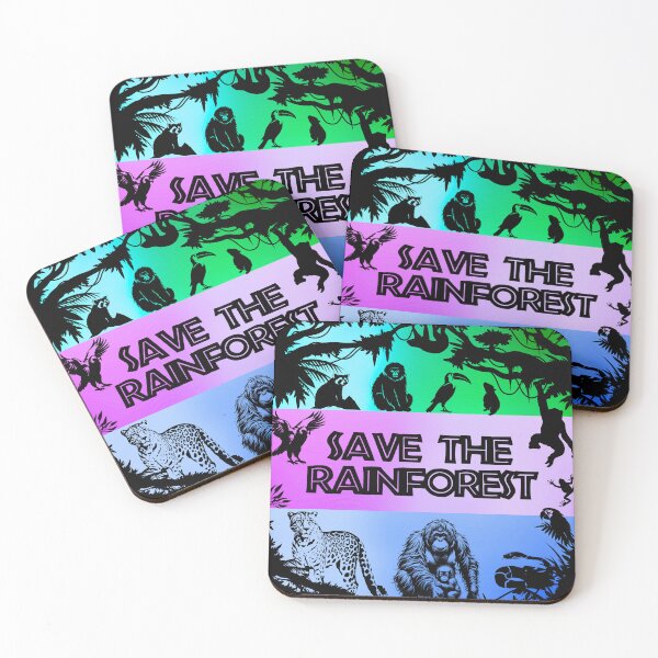 Item preview, Save the Rainforest Pop Art – Bold Color Wildlife & Nature Activism Design designed and sold by Fredster1966.