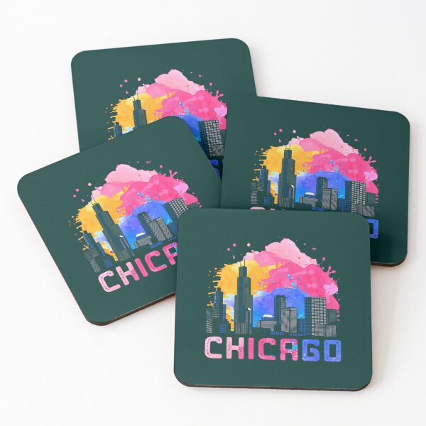 Item preview, Chicago Skyscape Retro Illinois designed and sold by unikusa.