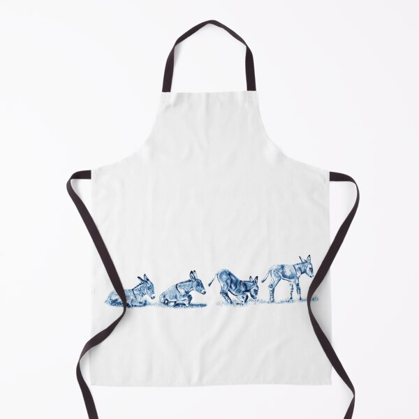 Item preview, Drawings of a donkey standing up - blue colorized version designed and sold by SylvieG18.