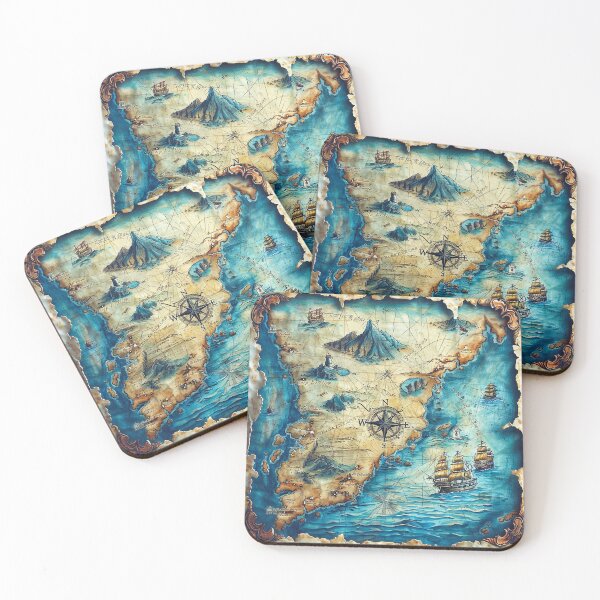 Item preview, Pirate Map designed and sold by Dlfj.