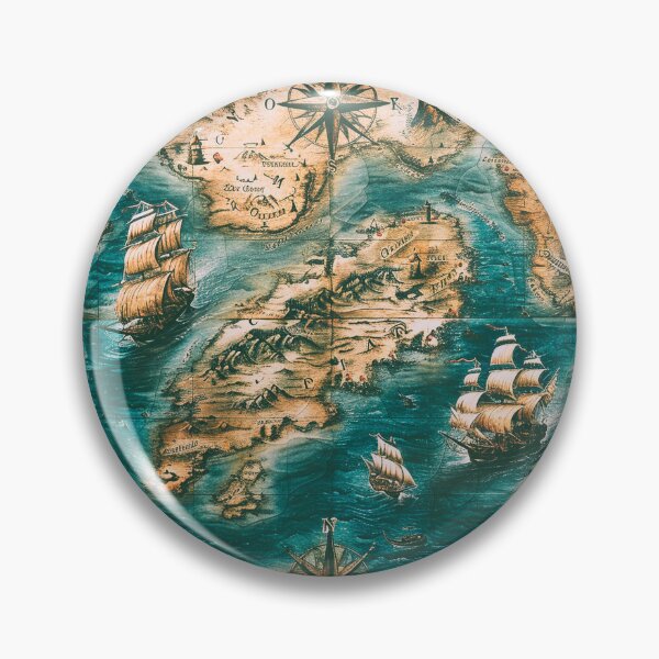 Item preview, Pirate Map designed and sold by Dlfj.