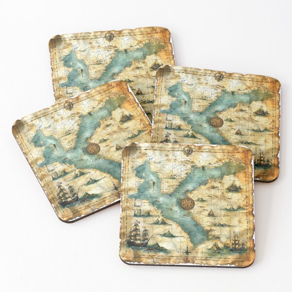 Item preview, Pirate Map designed and sold by Dlfj.