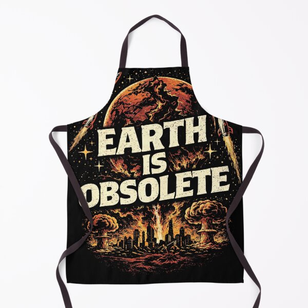 Item preview, Vintage Earth Is Obsolete Apocalyptic Exploding Planet designed and sold by SpookshowDesign.