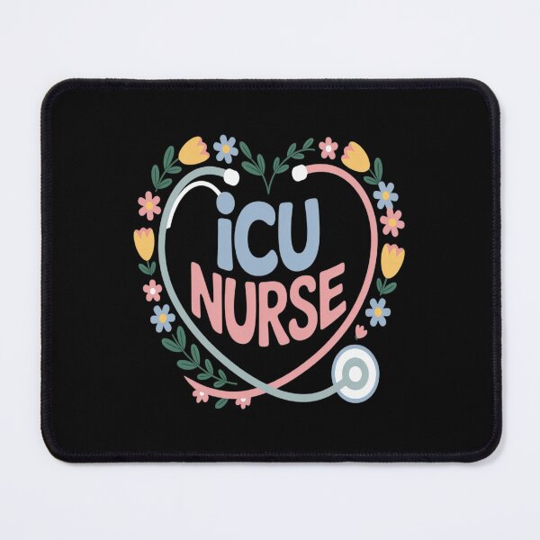 Item preview, ICU Nurse Critical Care RN Nursing Stethoscope Heart designed and sold by skanderio.