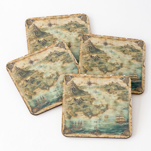 Item preview, Pirate Map designed and sold by Dlfj.