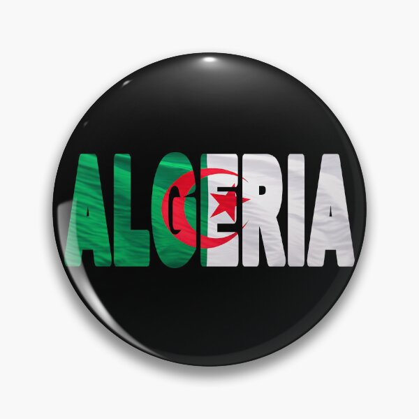 Item preview, ALGERIA - Flag Flying in Wind cut to Letters Souvenir Sticker Shirt designed and sold by Adam Gormley.