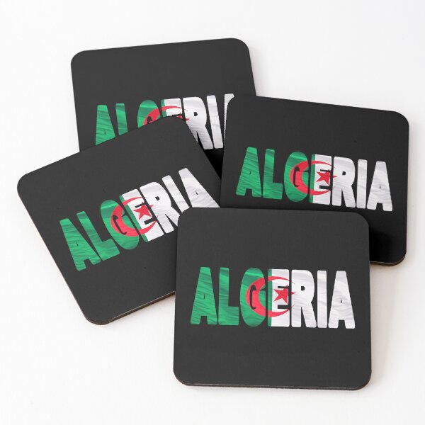 Item preview, ALGERIA - Flag Flying in Wind cut to Letters Souvenir Sticker Shirt designed and sold by Adam Gormley.