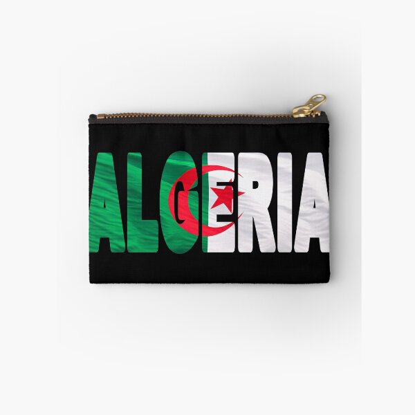 Item preview, ALGERIA - Flag Flying in Wind cut to Letters Souvenir Sticker Shirt designed and sold by Adam Gormley.