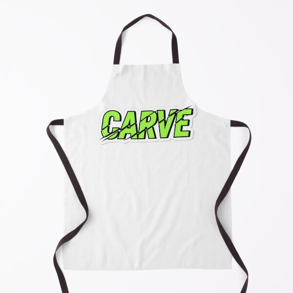 Item preview, Lime green Carve text sticker with black slash marks designed and sold by homydesign.