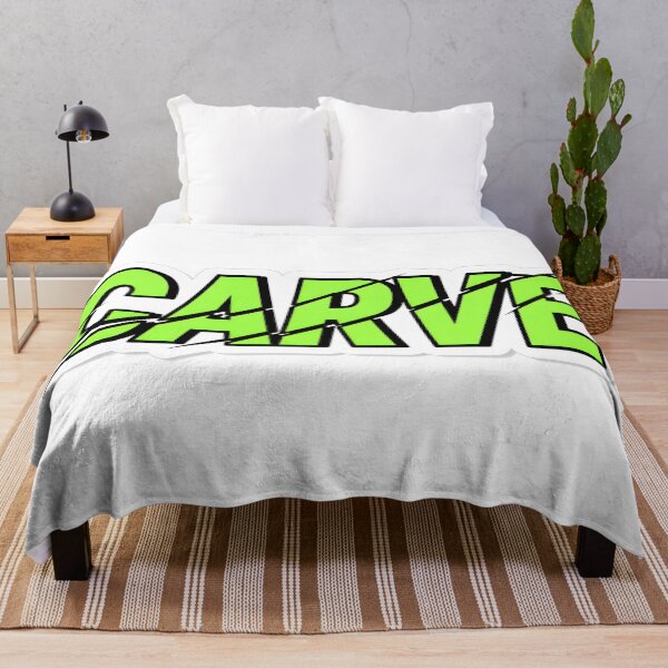 Item preview, Lime green Carve text sticker with black slash marks designed and sold by homydesign.