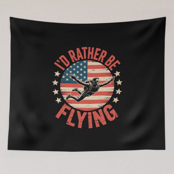 Item preview, I'd Rather Be Flying Skydive Skydiving designed and sold by skanderio.
