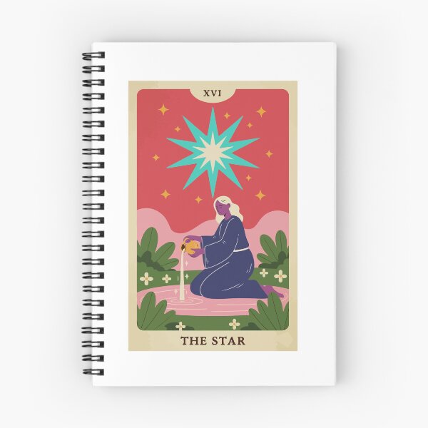 Artikelvorschau, Die Sternen-Tarotkarte – Mystische Himmelskunst im Retro-Stil entworfen und verkauft von Cynthia8a.