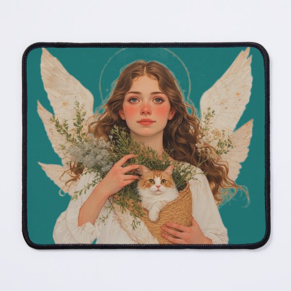 Item preview, Saint Gertrude of Nivelles with cats. designed and sold by Natalia-Vlad.