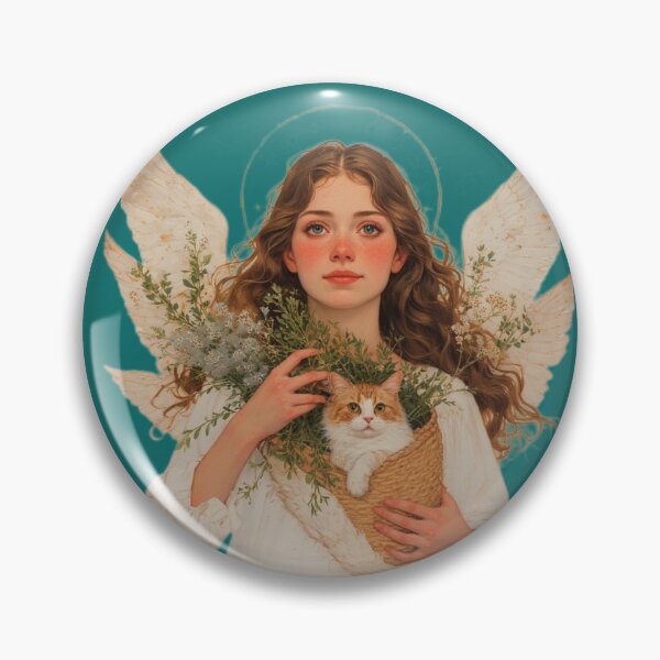Item preview, Saint Gertrude of Nivelles with cats. designed and sold by Natalia-Vlad.