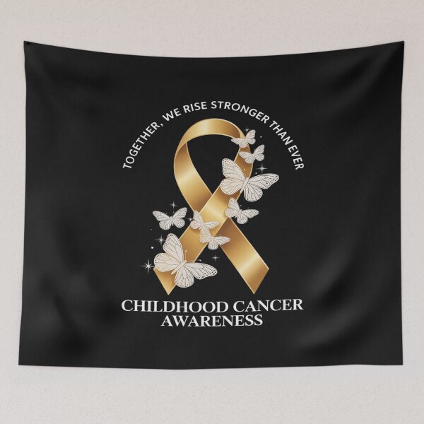 Item preview, Childhood Cancer Awareness We Rise Stronger Gold Ribbon designed and sold by LegendsArt75.