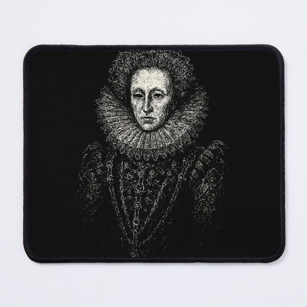 Item preview, Gothic Queen Elizabeth I Portrait – Monochrome Renaissance Art designed and sold by Mortisigil.