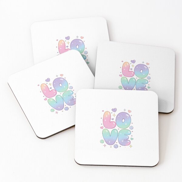 Item preview, Sweet Candy Love Letters - Puffy Pastel Sticker designed and sold by zikomfr.