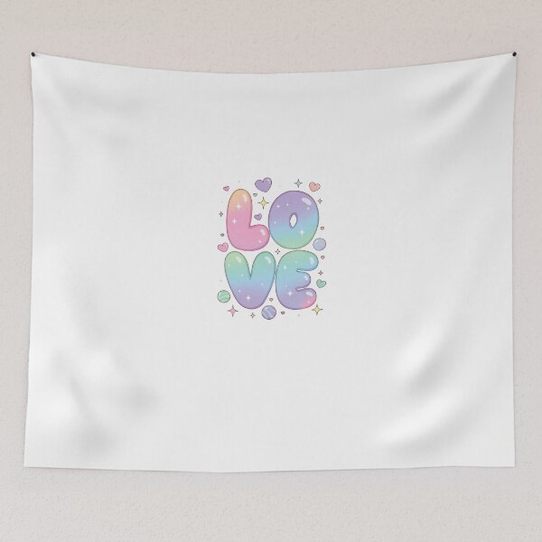 Item preview, Sweet Candy Love Letters - Puffy Pastel Sticker designed and sold by zikomfr.