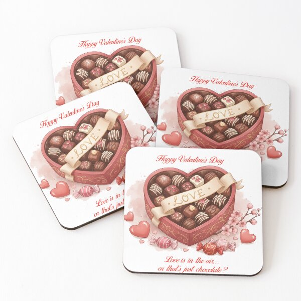 Item preview, Happy Valentine's Day - Love is in the air, or is that chocolate? designed and sold by Misty Brook Designs.