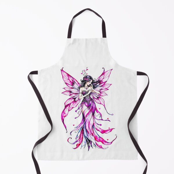 Item preview, Pink & Purple Valentine Fairy | Heart Sprout Wings Watercolor Fantasy Princess designed and sold by FaerieFusion.
