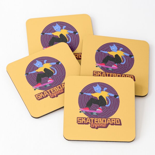 Item preview, Skateboard Legend Cat – Funny Skater Cat Illustration designed and sold by DesignsVault.
