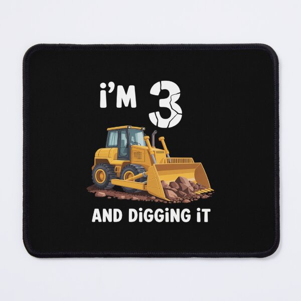 Item preview, I'm 3 and Digging It 3rd Birthday Boy Construction Excavator designed and sold by imsamaharem.