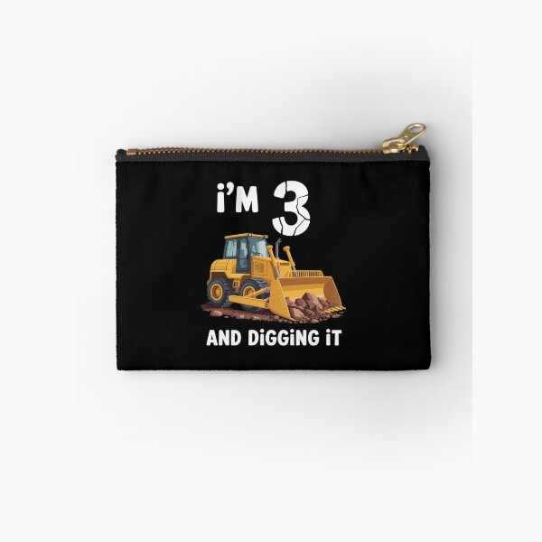 Item preview, I'm 3 and Digging It 3rd Birthday Boy Construction Excavator designed and sold by imsamaharem.