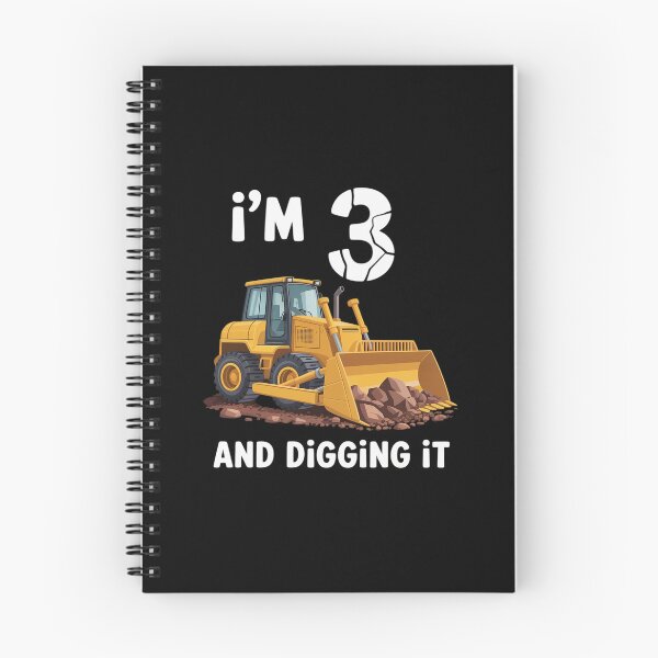 Item preview, I'm 3 and Digging It 3rd Birthday Boy Construction Excavator designed and sold by imsamaharem.