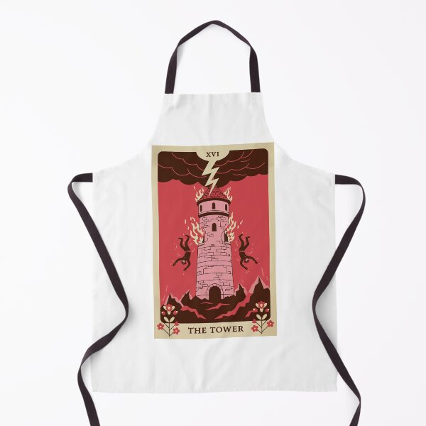 Item preview, The Tower Tarot Card - Retro Vintage Destruction Art designed and sold by Cynthia8a.
