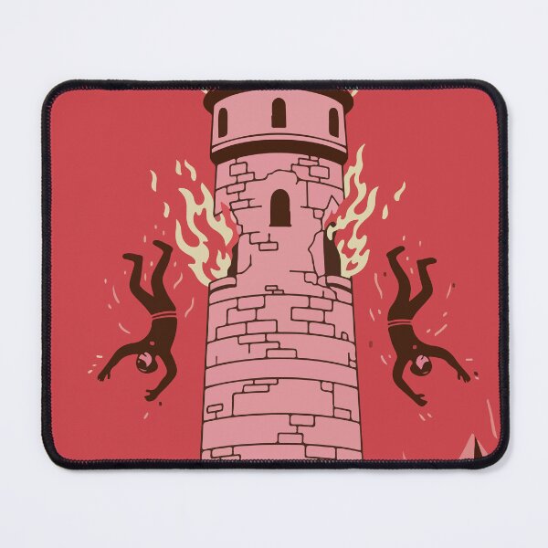 Item preview, The Tower Tarot Card - Retro Vintage Destruction Art designed and sold by Cynthia8a.