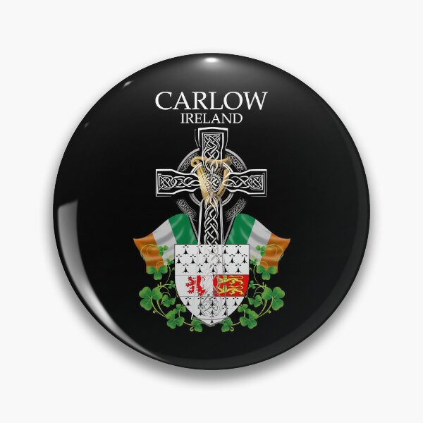 Artikelvorschau, Wappen von Carlow, Irland, keltisches Kreuz, irische Flagge, irische Feierlichkeiten entworfen und verkauft von pansak.