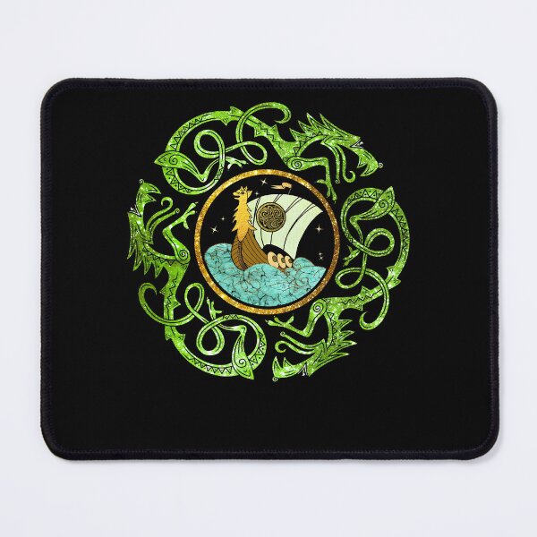 Item preview, Celtic Drakkar Ship Art Viking Dragon Amulet Dragon Celtic designed and sold by pansak.