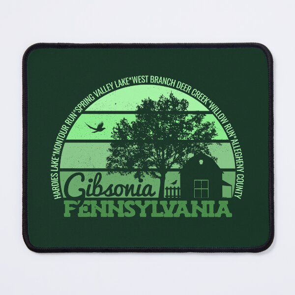 Item preview, Gibsonia Pennsylvania Sunset Retro Vintage Local Pride Logo designed and sold by CRHPOD20.