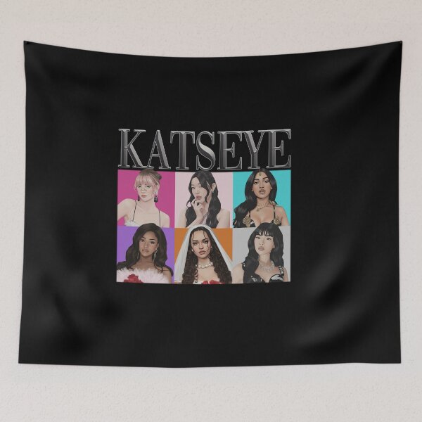 Item preview, Katseye Cute Graphic Tee Y2K Kpop Fan Eyekons M9899 designed and sold by TyHLoeung.