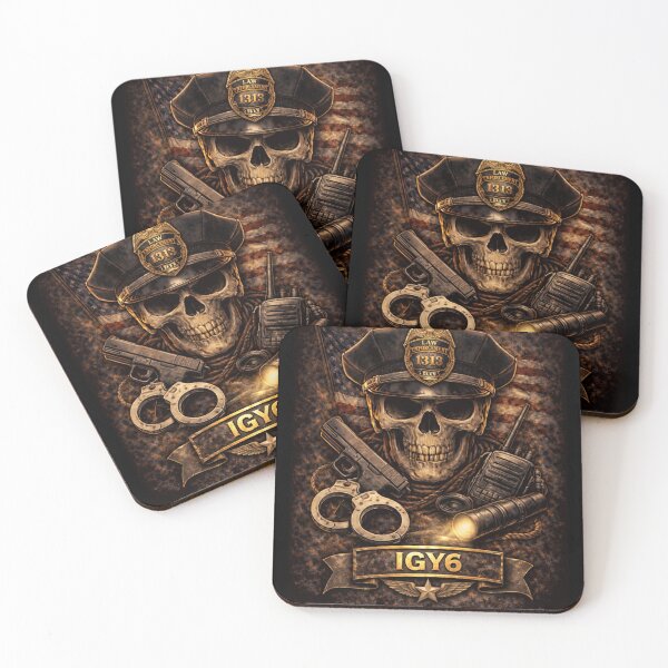 Item preview, SVT Law Enforcement IGY6 Skull | First Responder Police Support Tribute Art designed and sold by SEVERTREND APPAREL .