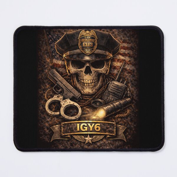 Item preview, SVT Law Enforcement IGY6 Skull | First Responder Police Support Tribute Art designed and sold by SEVERTREND APPAREL .
