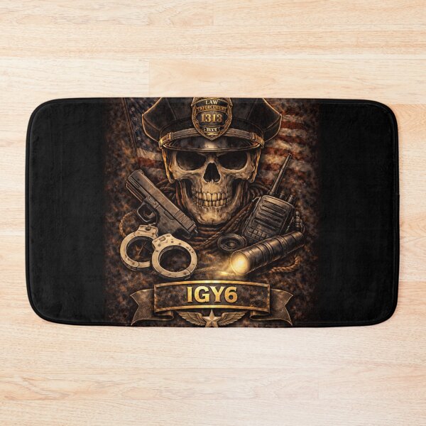 Item preview, SVT Law Enforcement IGY6 Skull | First Responder Police Support Tribute Art designed and sold by SEVERTREND APPAREL .
