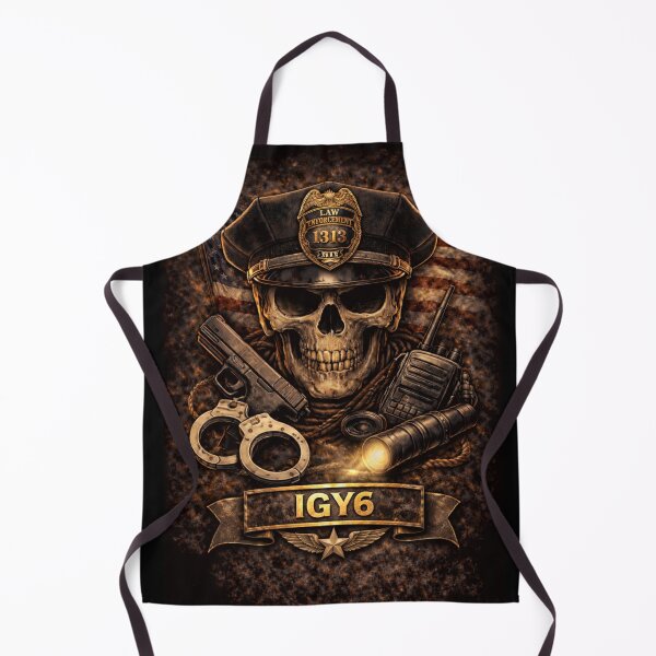 Item preview, SVT Law Enforcement IGY6 Skull | First Responder Police Support Tribute Art designed and sold by SEVERTREND APPAREL .