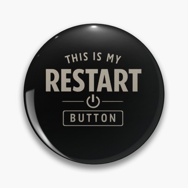Item preview, This Is My Restart Button – Minimal Motivational New Year Typography designed and sold by affiliatevera10.