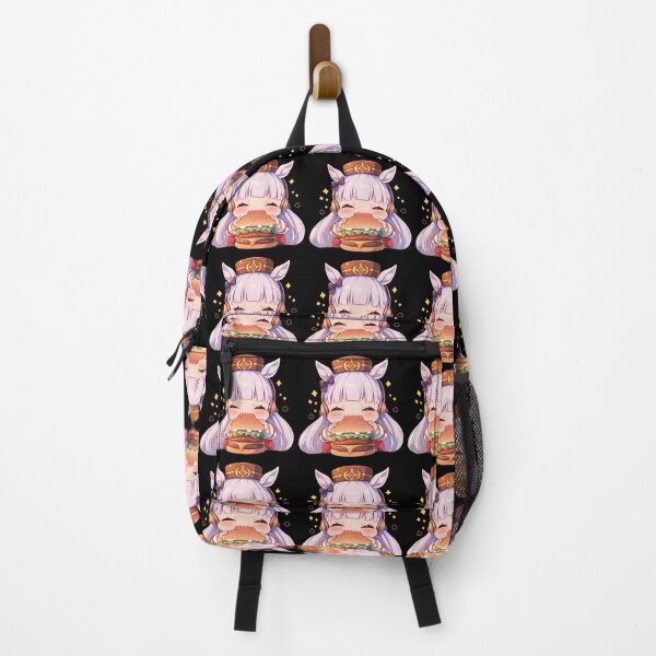 Item preview, Gold Ship Uma Musume Pretty Derby Anime Girl Chibi Kawaii Burger Fun Energetic Moment designed and sold by mildaclairmo.