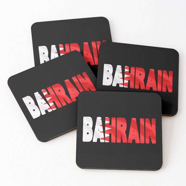 Item preview, BAHRAIN - Flag Flying in Wind cut to Letters Souvenir Sticker Shirt designed and sold by Adam Gormley.