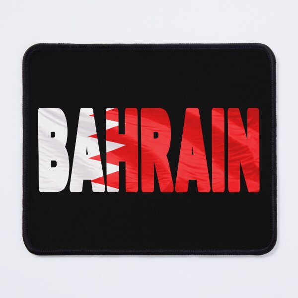Item preview, BAHRAIN - Flag Flying in Wind cut to Letters Souvenir Sticker Shirt designed and sold by Adam Gormley.