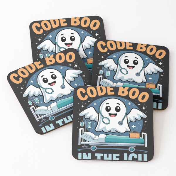Item preview, Code Boo in the ICU Halloween Design for Intensive Care Unit designed and sold by LegendsArt75.