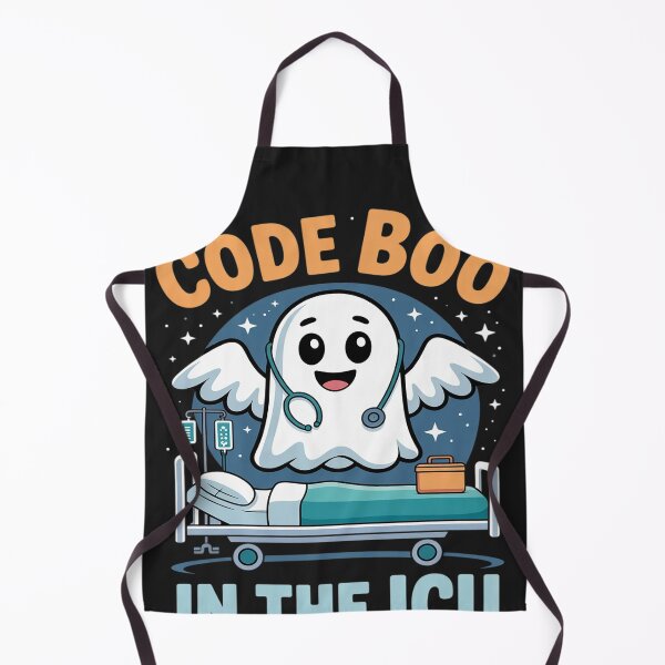 Item preview, Code Boo in the ICU Halloween Design for Intensive Care Unit designed and sold by LegendsArt75.