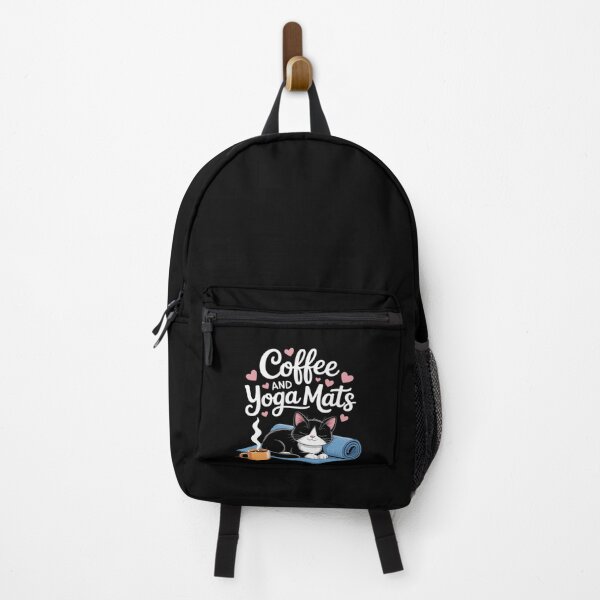 Item preview, Coffee Cats And Yoga Mats - Funny Cats And Yoga Lover designed and sold by LegendsArt75.