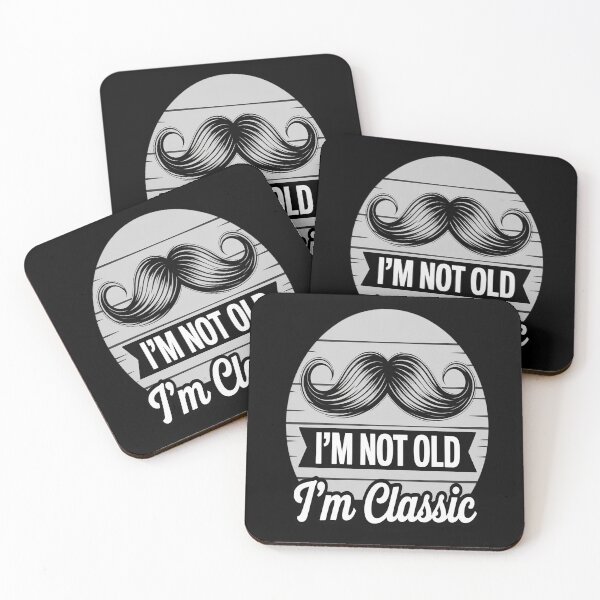 Item preview, I'm Not Old I'm Classic Retro Mustache Humor designed and sold by countntenov.