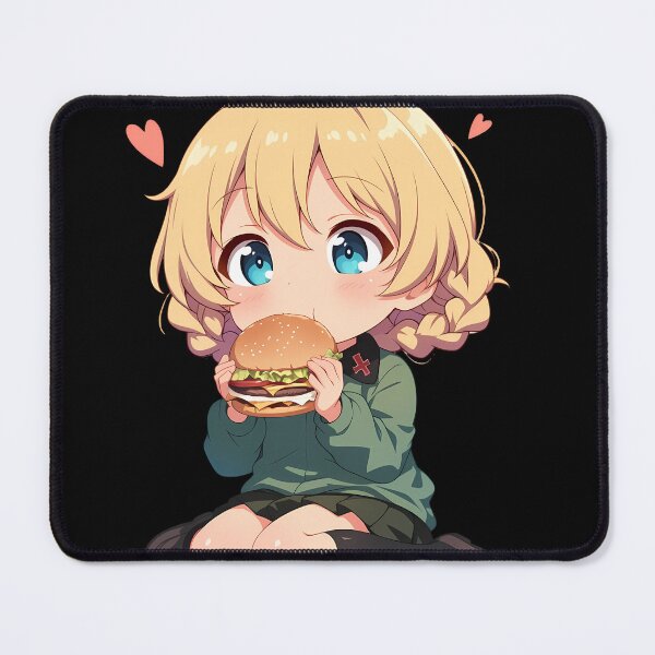 Item preview, Darjeeling Girls Und Panzer Anime Chibi Kawaii Burger Cute Waifu Tea Charm designed and sold by mildaclairmo.
